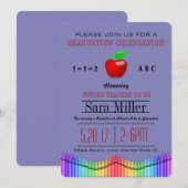 Invitation d'un enseignant de Crayon et Apple (Devant / Derrière)