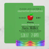 Invitation d'un enseignant de Crayon et Apple (Devant / Derrière)