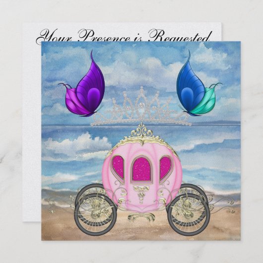 Invitation d'un événement royal (Devant / Derrière)