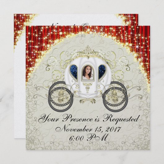 Invitation d'un événement royal (Devant / Derrière)