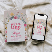 Invitation d'un Fleur sauvage sauvage