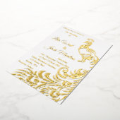 Invitation d'un grand Mariage de paon (Rotation)