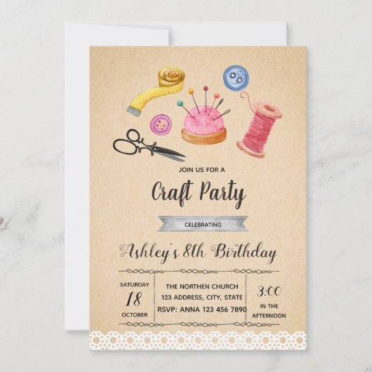 Invitation d'un groupe d'artisans (Devant)