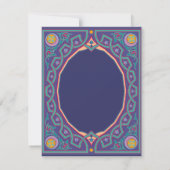 Invitation d'un Mariage d'Asie hindoue musulman ou (Dos)