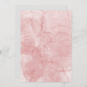 Invitation d'un Mariage ou d'un parti rose vierge (Devant / Derrière)
