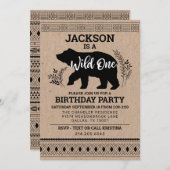 Invitation d'un ours sauvage (Devant / Derrière)