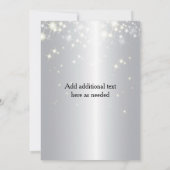 Invitation d'un parti de retraite élégant - Argent (Dos)