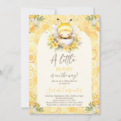 Invitation d'un petit Baby shower de miel (Devant)