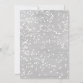 Invitation d'un petit Baby shower gris Snowflake (Dos)