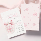 Invitation d'un petit Baby shower rose