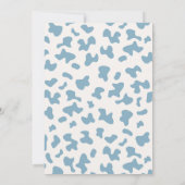 Invitation d'un petit garçon de Baby shower (Dos)