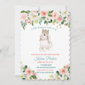 Invitation d'un petit lapin Baby shower d'aquarell (Devant)