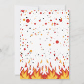 Invitation d'un pompier de pompier pour l'annivers (Dos)