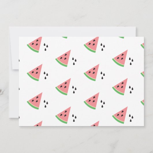 Invitation d'un premier anniversaire dans un melon (Dos)