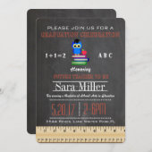 Invitation d'un professeur de règle et de pomme (Devant / Derrière)