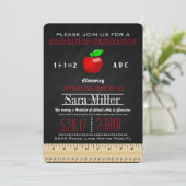 Invitation d'un professeur de règle et de pomme (Debout devant)