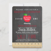 Invitation d'un professeur de règle et de pomme (Devant)