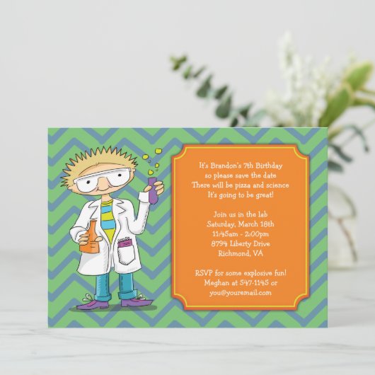 Invitation d'un scientifique fou : Potions amusant (Debout devant)