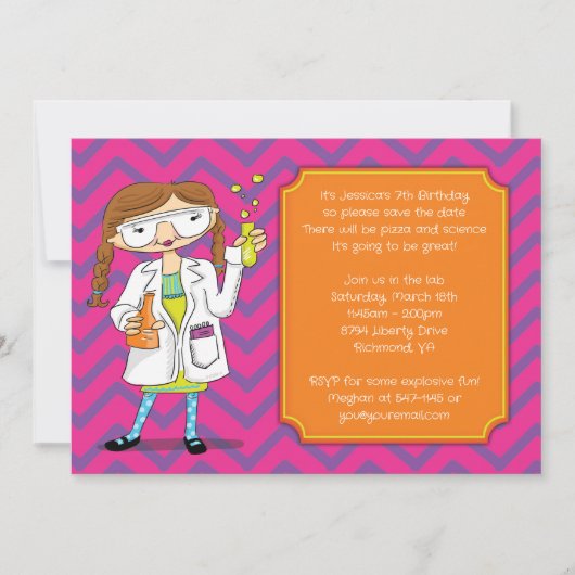 Invitation d'un scientifique fou : Potions de fill (Devant)