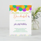 Invitation d'un seul anniversaire (Debout devant)