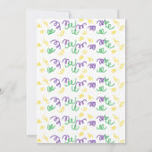 Invitation d'un seul anniversaire (Dos)