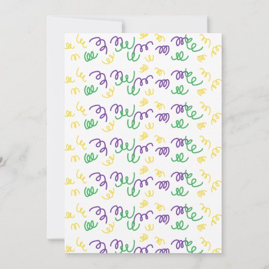 Invitation d'un seul anniversaire (Dos)