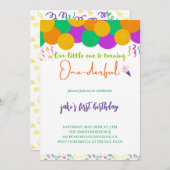 Invitation d'un seul anniversaire (Devant / Derrière)