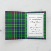 Invitation Duncan Tartan Save The Date (Intérieur)