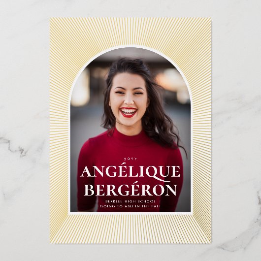 Invitation d'une bourse d'études de démarrage (Recto)