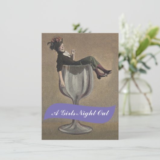 Invitation d'une dame amoureuse en verre (Debout devant)