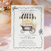 Invitation d'une douche nuptiale sur le marché agr