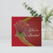 Invitation d'une élégante fête des Roses juifs (Debout devant)