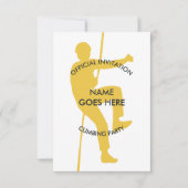 Invitation d'une Escalade de rock personnalisable (Devant)