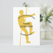 Invitation d'une Escalade de rock personnalisable (Debout devant)