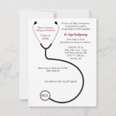 Invitation d'une femme de la fête Médicale de grad (Dos)