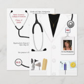 Invitation d'une femme de la fête Médicale de grad (Devant / Derrière)