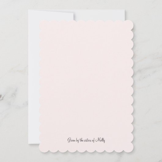 Invitation d'une mariée de mode (Dos)