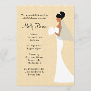 Invitation d'une nuptiale africaine américaine