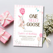 Invitation d'une oie sotte, 1er anniversaire fille