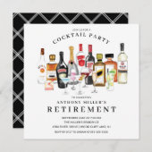 Invitation d'une partie de retrait de cocktail mod (Devant / Derrière)