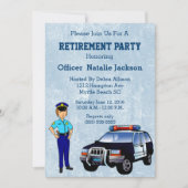 Invitation d'une partie de retraite d'agente de po (Devant)