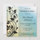 Invitation d'une partie de retraite Vintage (Devant)