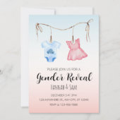 Invitation d'une partie de révélation de genre sim (Devant)