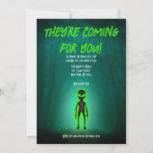 Invitation d'une partie d'enlèvement d'Alien amusa (Dos)