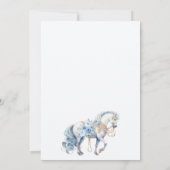 Invitation d'une petite douche bleue Prince Royal (Dos)