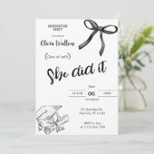 Invitation d'une soirée Casquette simple moderne (Debout devant)