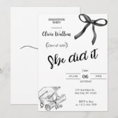 Invitation d'une soirée Casquette simple moderne (Devant / Derrière)