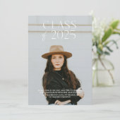 Invitation d'une soirée de graduation simple moder (Debout devant)