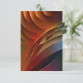 Invitation Dunes de couleur terreuse abstraites (Debout devant)