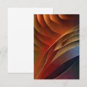 Invitation Dunes de couleur terreuse abstraites (Devant / Derrière)